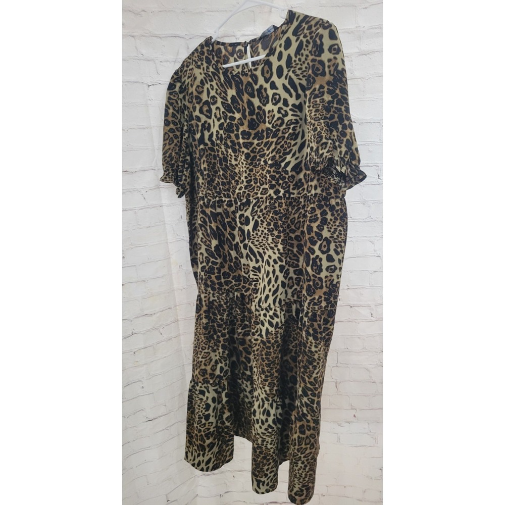 Dress size (M) animal print  by Pretty‎ Garden, sexy, fun, comfortable modern